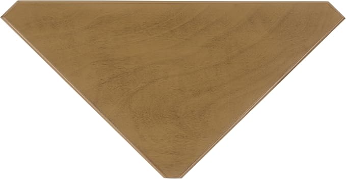 SAFAVIEH Home Collection – Gomez Desert Brown Corner Table, 1-Drawer Space-Saving Triangle Accent Table, Classic Turned-Leg Design (AMH5709L)