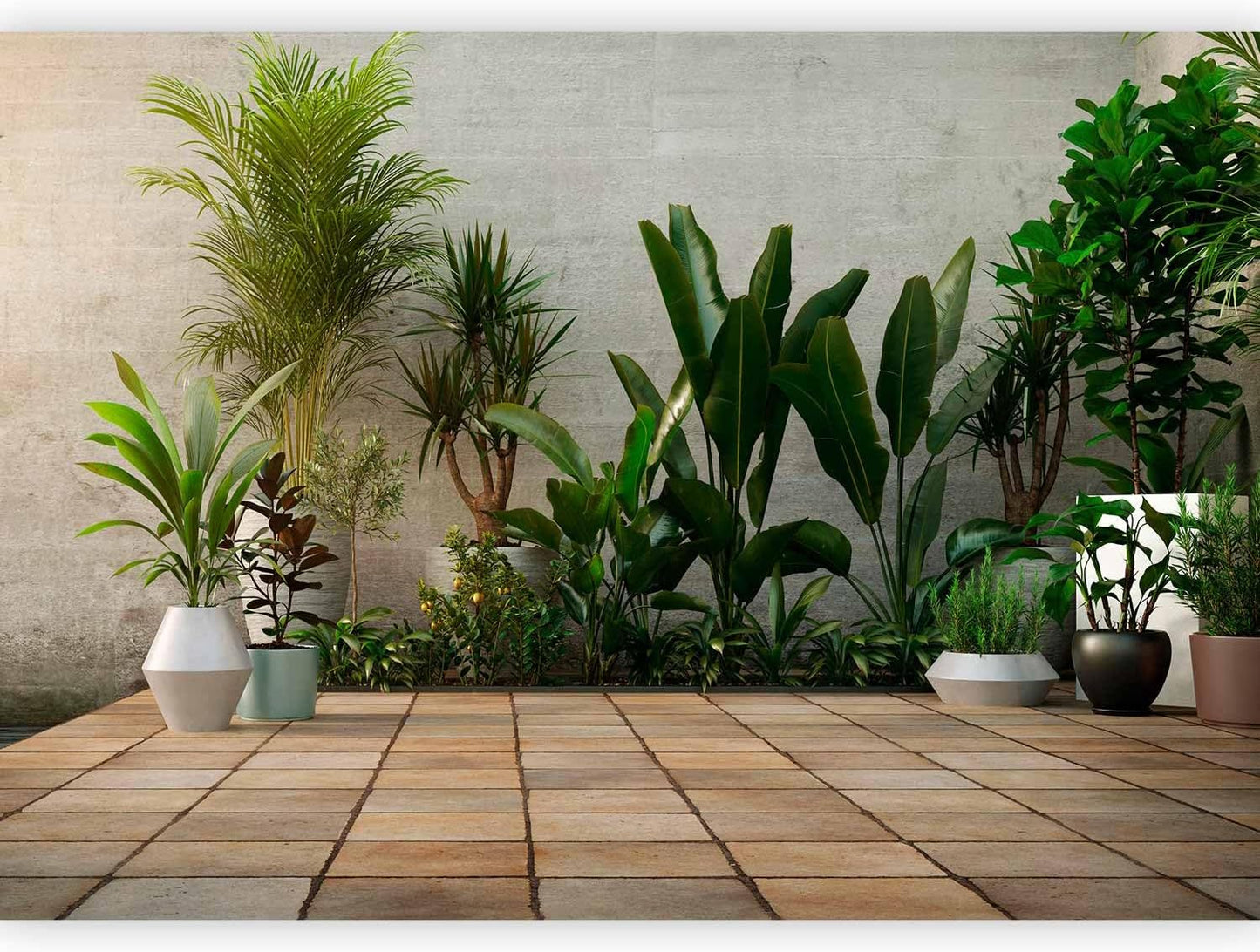 artgeist Wall Mural Nature 154x110 in - XXL Peel and Stick Self-Adhesive Wallpaper Removable Large Sticker Foil Wall Decor Print Picture Image Design Botanics Plants 3D Effect b-B-0600-a-a