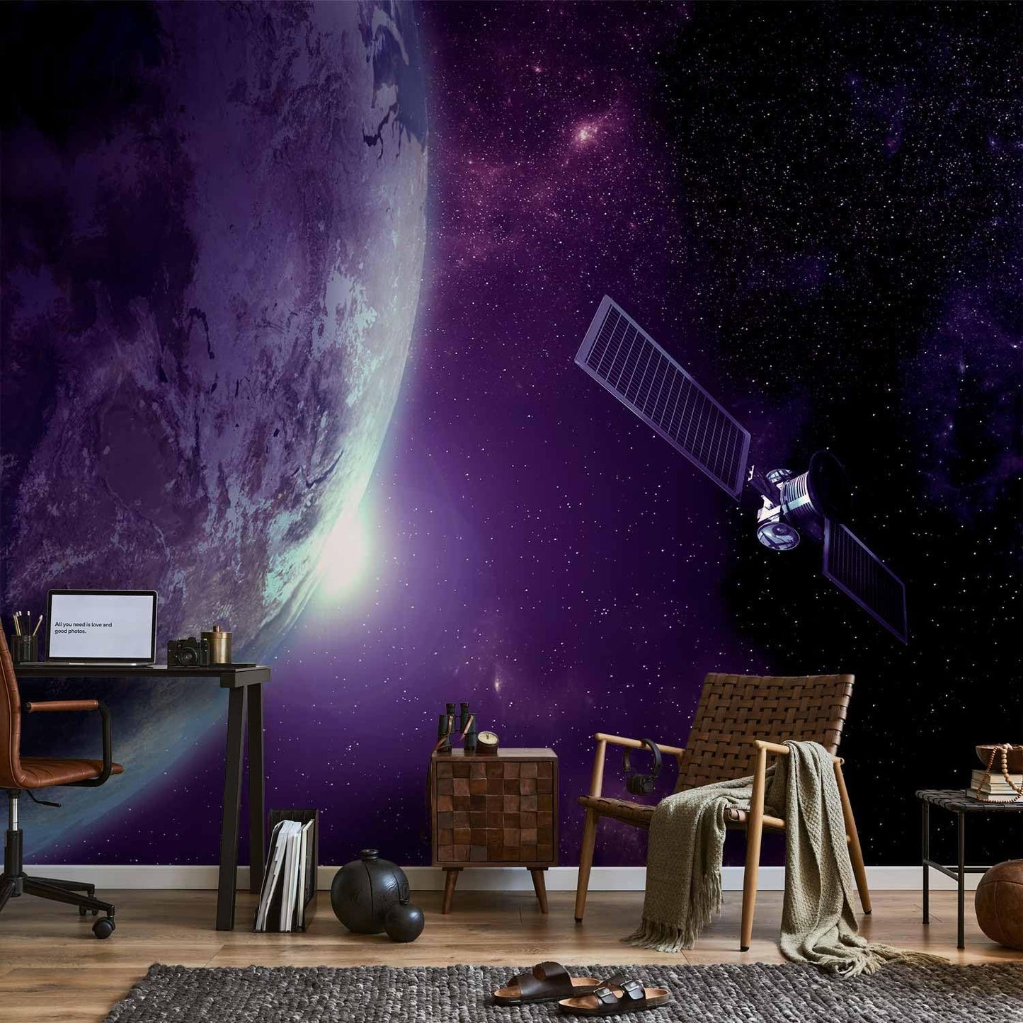 artgeist Wall Mural Cosmos Galaxy 79x55 in - XXL Non-Woven Wallpaper Fleece Wall Decor Photo Print Picture Image Design Home n-B-0007-a-d