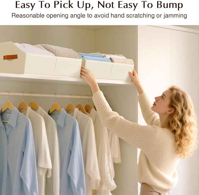 6 Pack Fabric Storage Bins for Organizing 8 Pack Closet Organizers and Storage