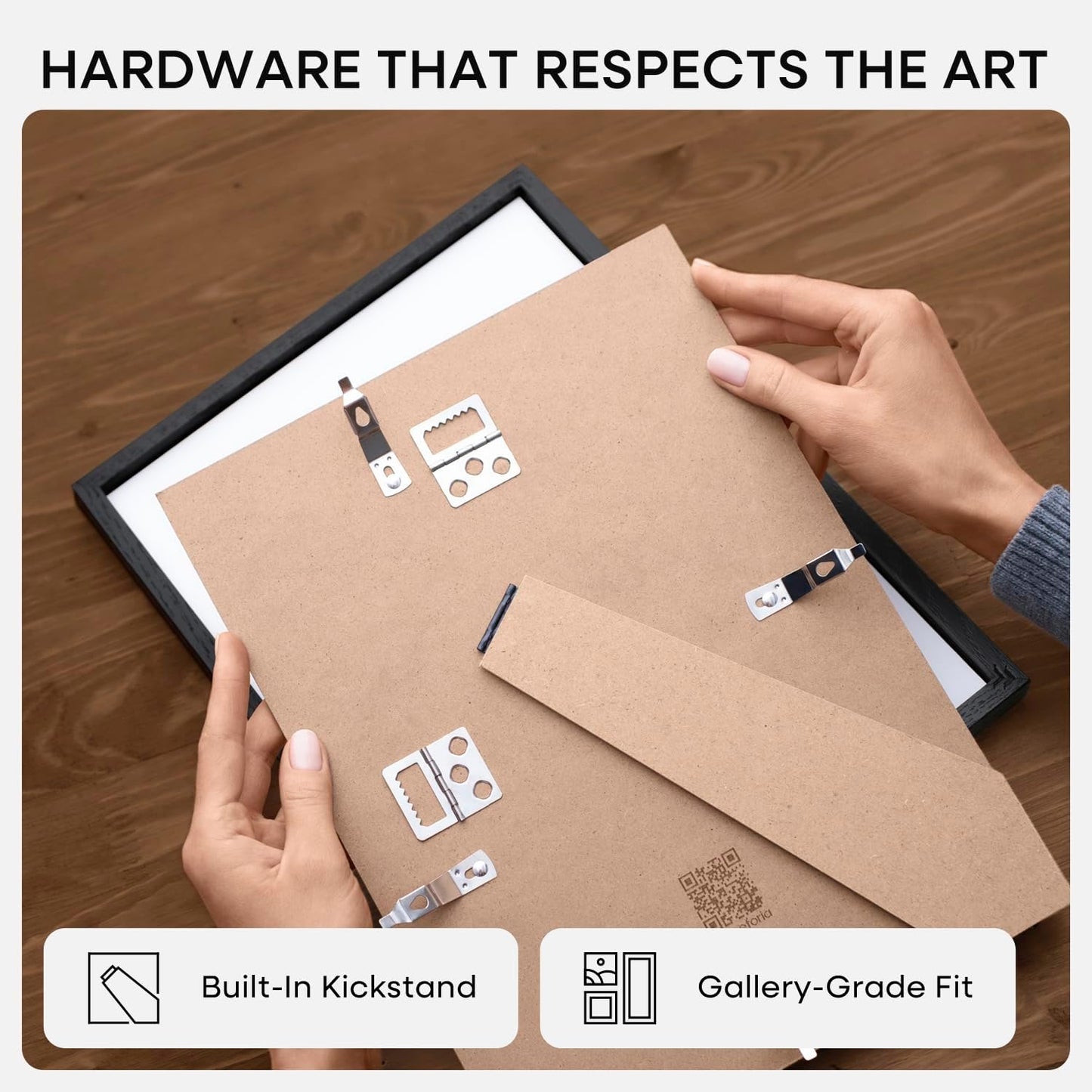 Homeforia 9x12 Black Wood Picture Frame, High End Oak 9 x 12 Frames with Mat 7 by 10 Art, 9by12 Black Wooden Frame Matted to 7x10 inch Photo, Wall or Tabletop Frame, Tempered Glass, Wall Kit, Set of 1