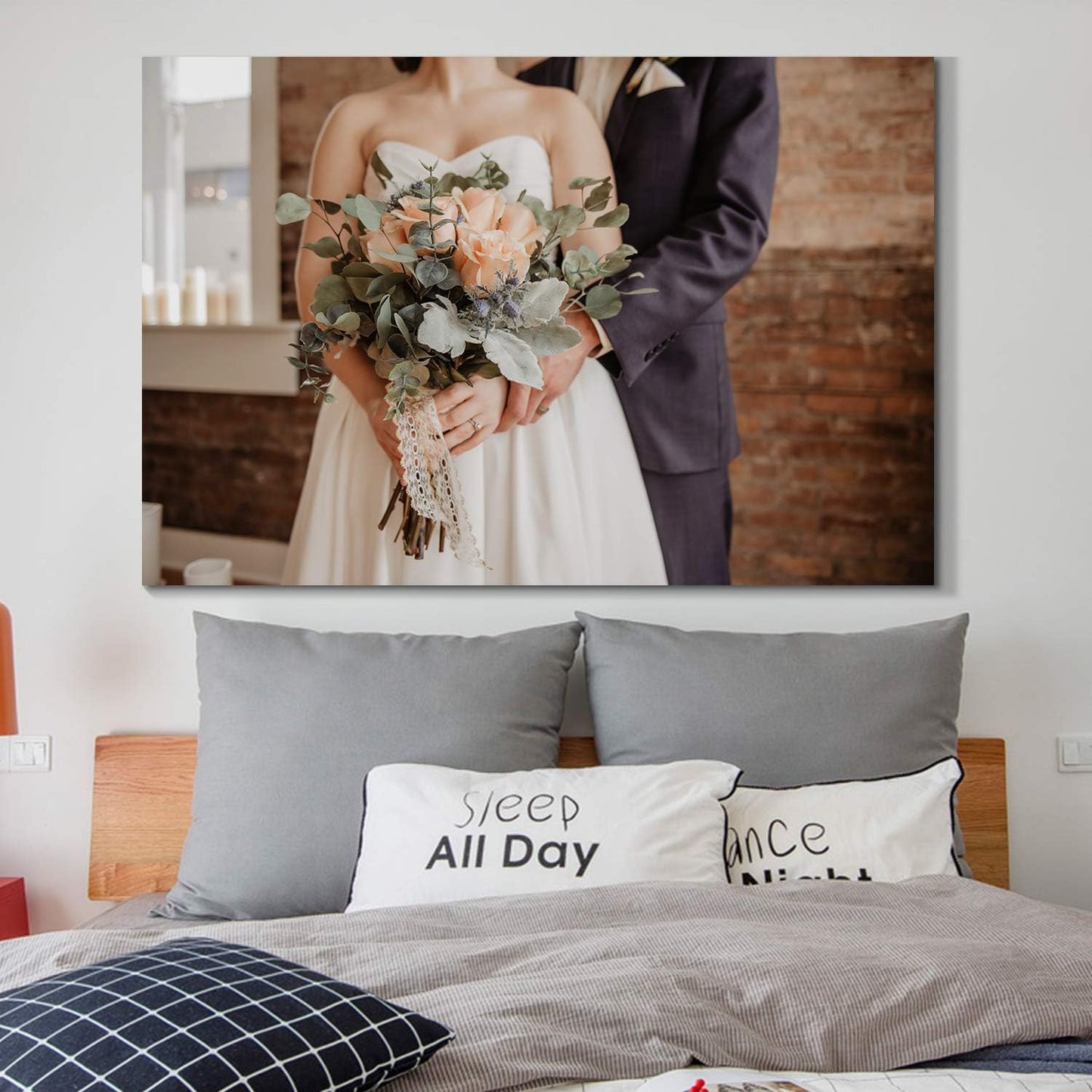 Laoife Custom Canvas Prints with Your Photos 24"x18", Canvas Photo Prints Custom, Personalized Canvas Wall Art for Office Home Bedroom Living Room Wall Decor, Gift for Father's Day Birthday Wedding