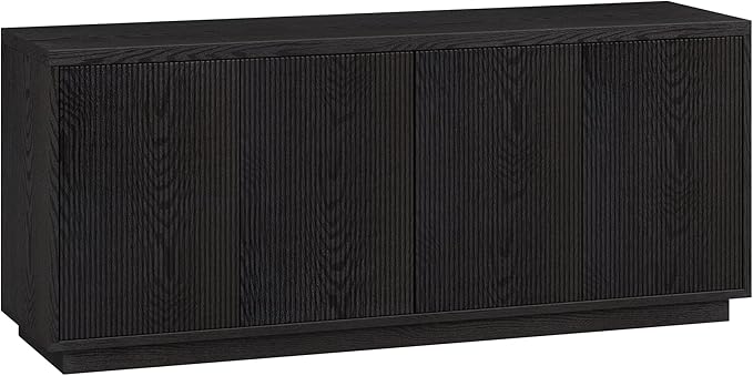 Henn&Hart Hanson, 57" Rectangular TV Stand, Black Grain