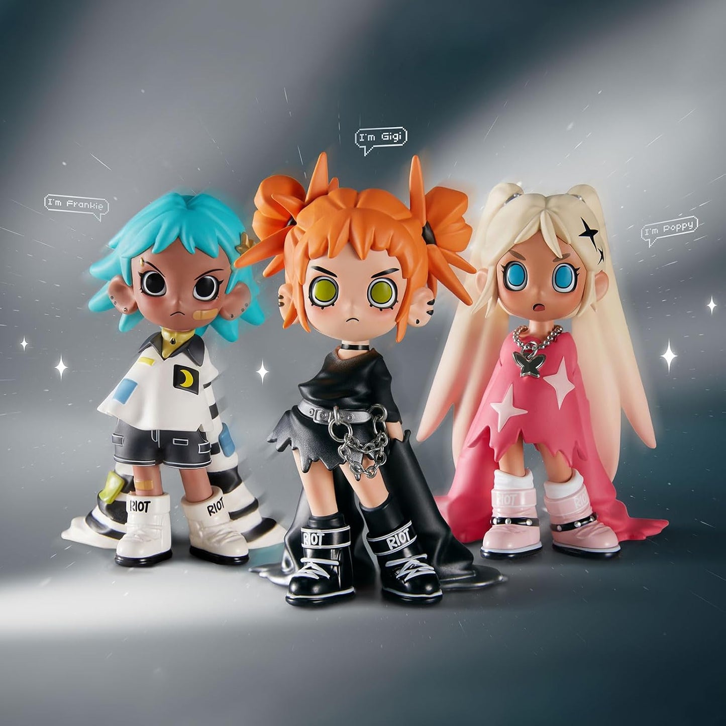 POP MART Lil Peach Riot Loading! Series Blind Box Figures, Collectible Toys Home Decorations, Holiday Birthday Gifts for Girls and Boys, Single Box