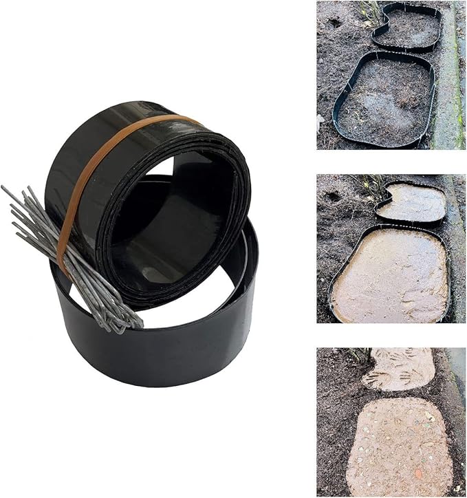 AUTUMN Made in USA Set of Flexible Custom Stepping Stone Maker, Concrete Molds, Garden Paths Molds, Concrete Walkway Molds