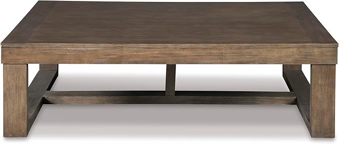Signature Design by Ashley Cariton Contemporary Rectangular Cocktail Table, Brown