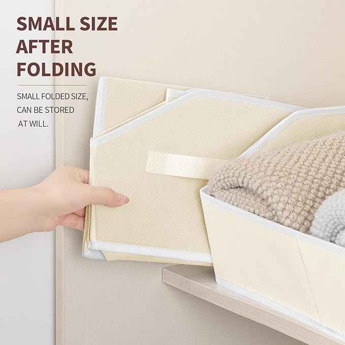 3 Pack Trapezoid Closet Shelf Organizer And 4 Pack Cube Storage Organizer