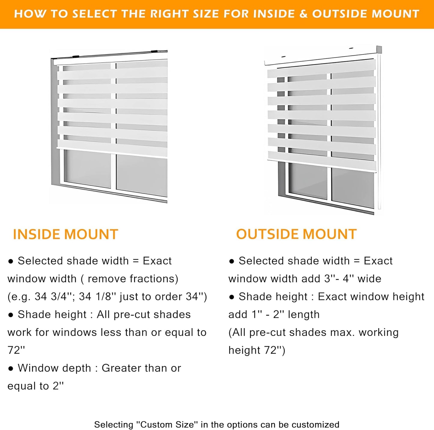 Zebra Roller Shades, Dual Layer Roll Up Blind for Living Room, Semi Sheer Shades Window Privacy Light Control for Day and Night, (Maximum Height 72inch, White Color, Width 22 inch)