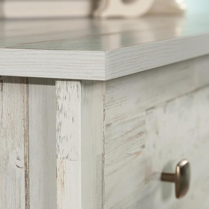 Sauder River Ranch Chest, in White Plank Finish