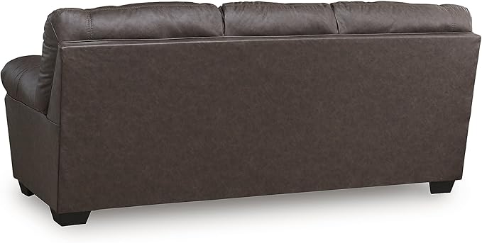 Signature Design by Ashley WalkerPoint Contemporary Sofa with Removable Cushion, Dark Brown