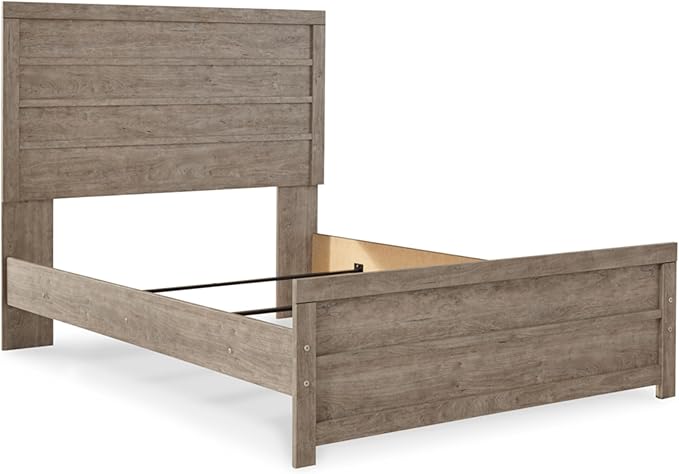 Signature Design by Ashley Culverbach Farmhouse Full Panel Bed, Foundation or Box Spring Needed, Gray