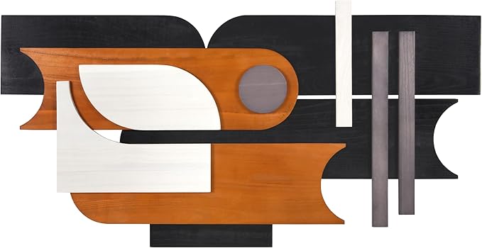 Empire Art Direct "Honeyed Dusk I" Hand Made & Hand Finished Dimensional Wood Abstracts, Ready to Hang, Living Room, Bedroom & Office, 48" x 24"x 1.42"