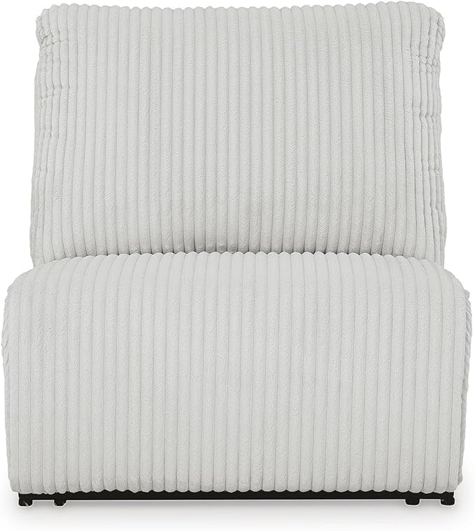 Signature Design by Ashley Top Tier Casual L-Shaped 3-Piece Reclining Sectional Sofa with Pillow-Top Armrest and 4 Accent Pillows, Light Gray