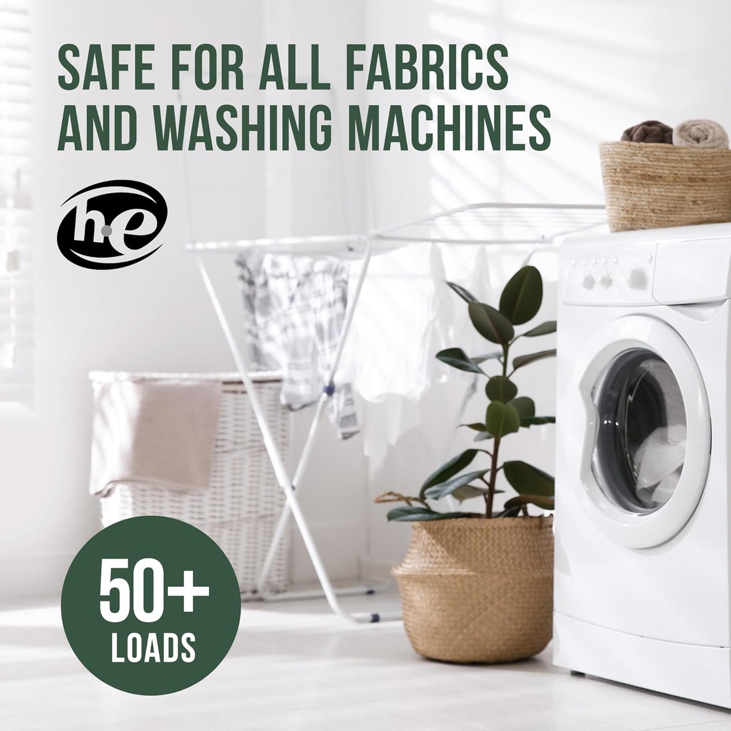 Laundry Detergent Liquid, Alpine Woods- Sandalwood, Pine & Patchouli, 50+ Loads, Concentrated, Non toxic, Plant Based Enzyme Cleaners, Long Lasting Luxury Clean, Cologne Soap for Men, 32 oz