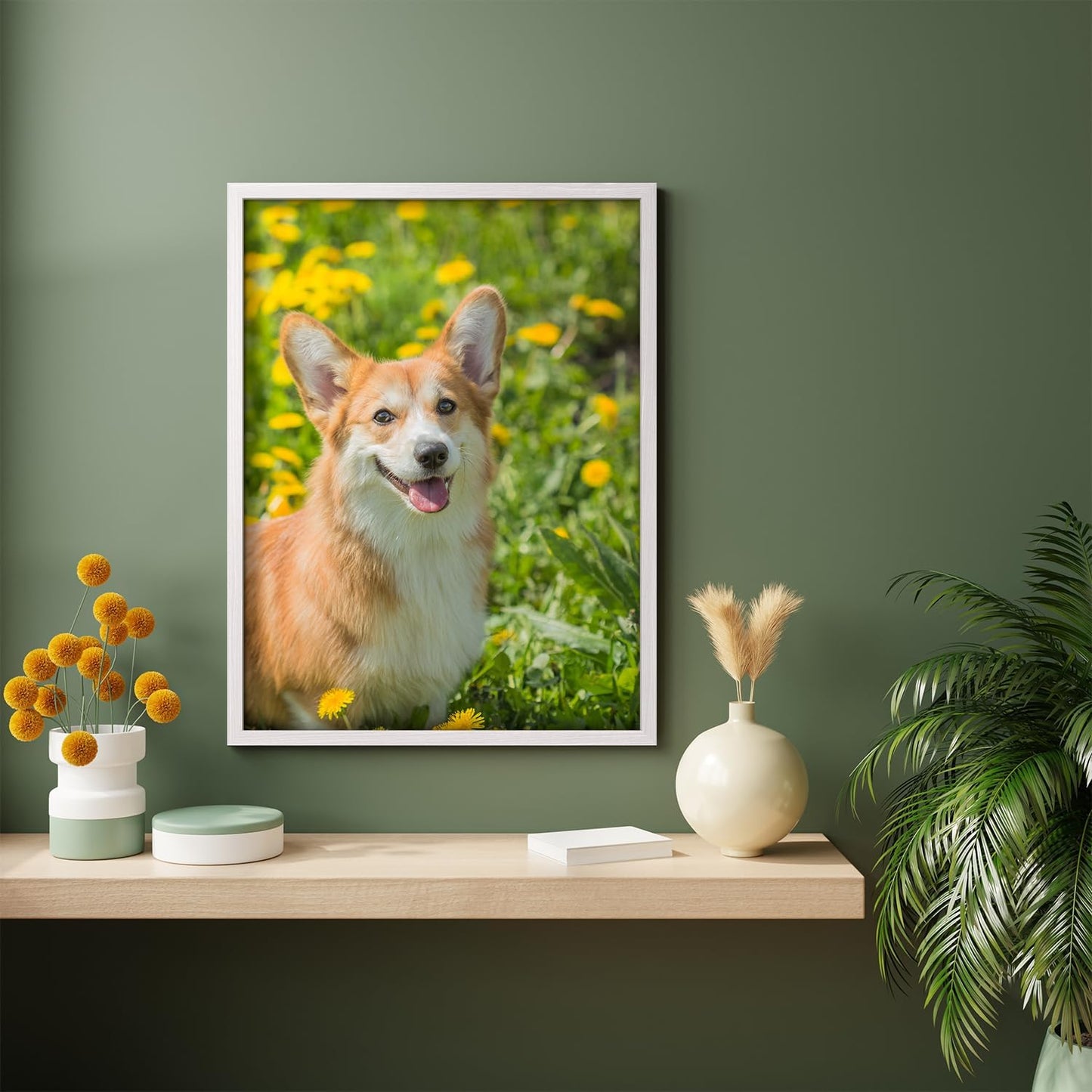 NWT Custom Framed Poster Prints with Your Any Photos, Personalized Canvas Pictures for Wall to Print Framed - 11"x14" White