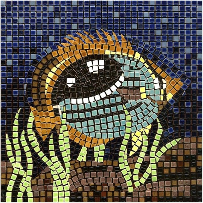 Art and Craft Kits for Adults: Make Your Own Mosaic, Square 20x20cm or 7inch Fish
