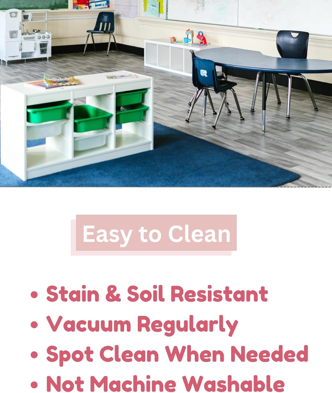 KOECKRITZ Soft and Colorful Kids Classroom Area Rugs (Passes Flammability Pill Test) Many Sizes and Bright Colors to Select from (3' Round, Glamour)