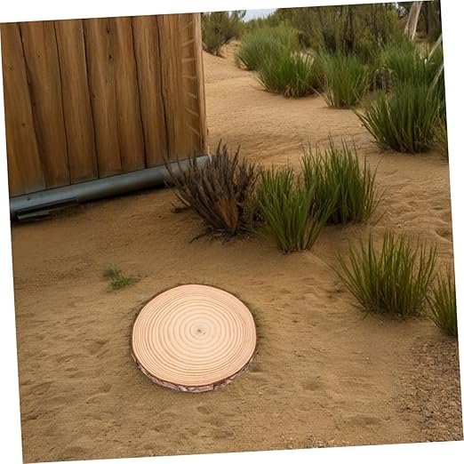 GANAZONO 2pcs Maple Leaf Stepping Stones for Outdoor Landscape Wooden Pathway Stones Slip Surface for Garden