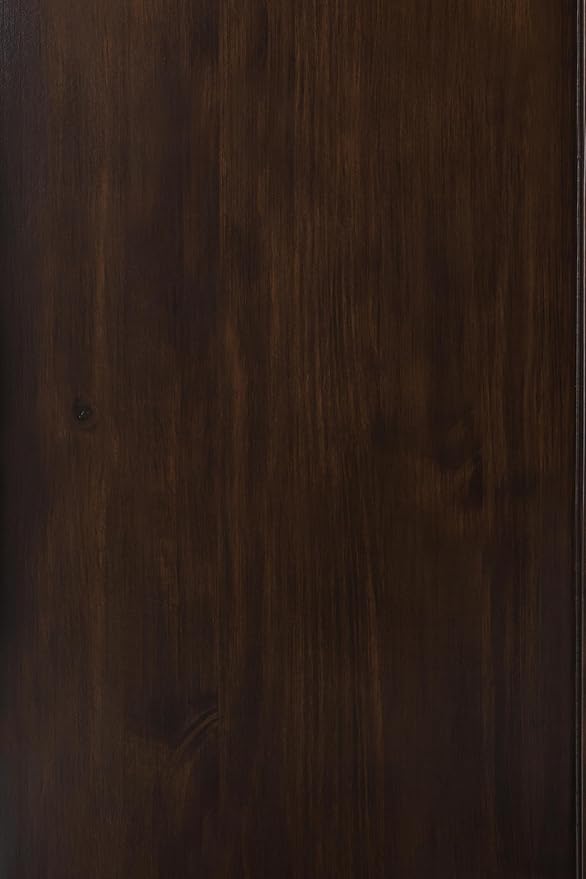SIMPLIHOME Connaught Storage Cabinet - 46 inch Wide Solid Wood Low Storage Cabinet in Dark Chestnut Brown, Traditional Console for Living Room, Entryway, or Dining Room with Glass Doors and Shelves
