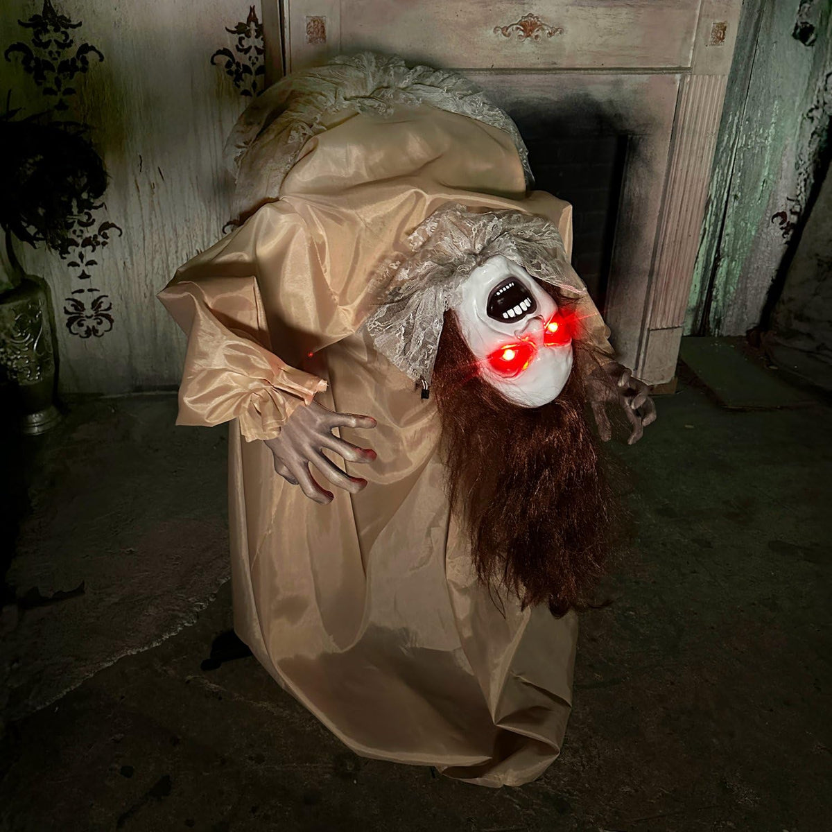 3.4 Ft. Animatronic Possessed Backbend Lady (3.4 ft Possessed Backbend Lady)