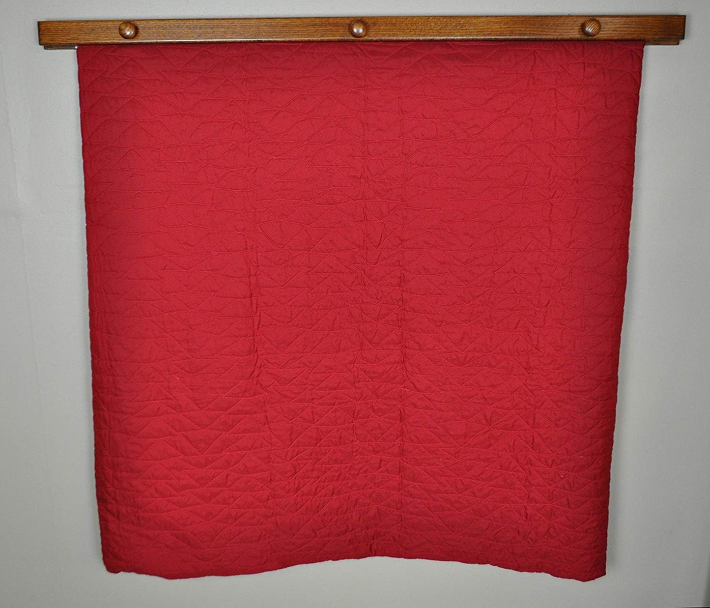 RRD Quilt Hanger for Wall for Display (36") Amish Made Wooden Quilt Rack Wall Mount - Rustic Tapestry Quilt Wall Hangers (Maple Wood, Natural Stain, 36" Long)