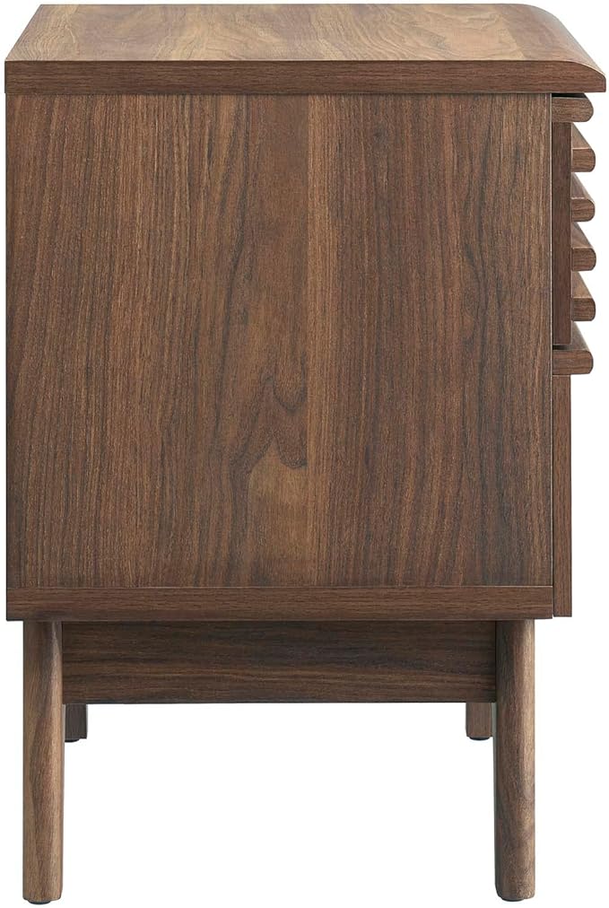 Modway Render Mid-Century Modern, Nightstand, Walnut