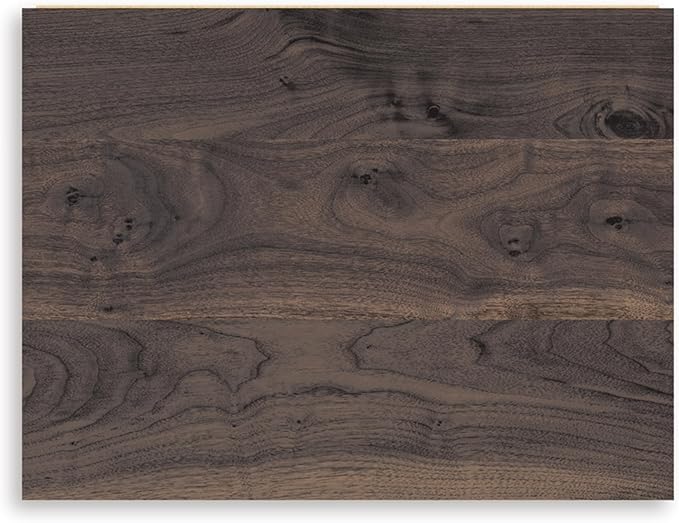 Signature Design by Ashley Calverson Rustic 2-Drawer Nightstand with Storage and Bar Pulls, Dark Brown