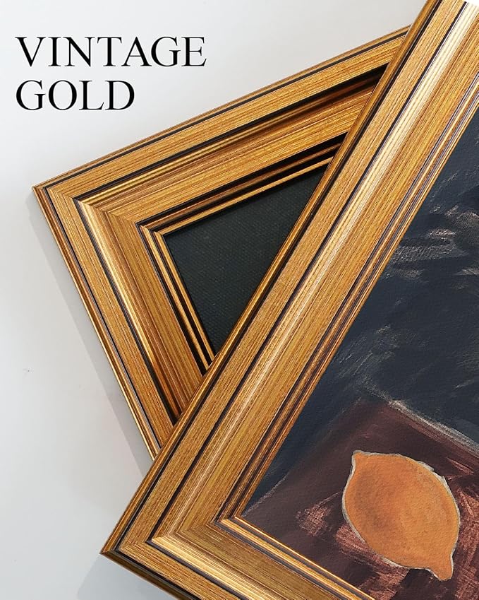 VIYYIEA Vintage Gold Framed Wall Art for Living Room, Sunrise Canvas Prints Home Decor, Oil Painting Picture, Bedroom Wall Decor Gifts for Friends or Family -【Sunrise】-(16L x 12W)