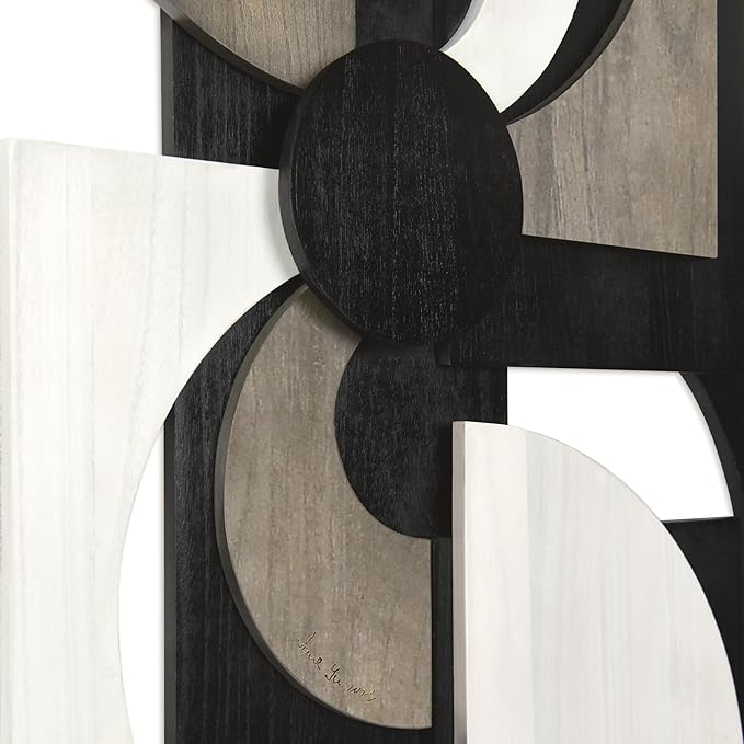 Empire Art Direct "Luminus Dusk" Handmade Dimensional Solid Paulownia Wood Abstracts Wall Art, Ready to Hang, Living Room, Bedroom & Office, 48" x 24"x 1.89"
