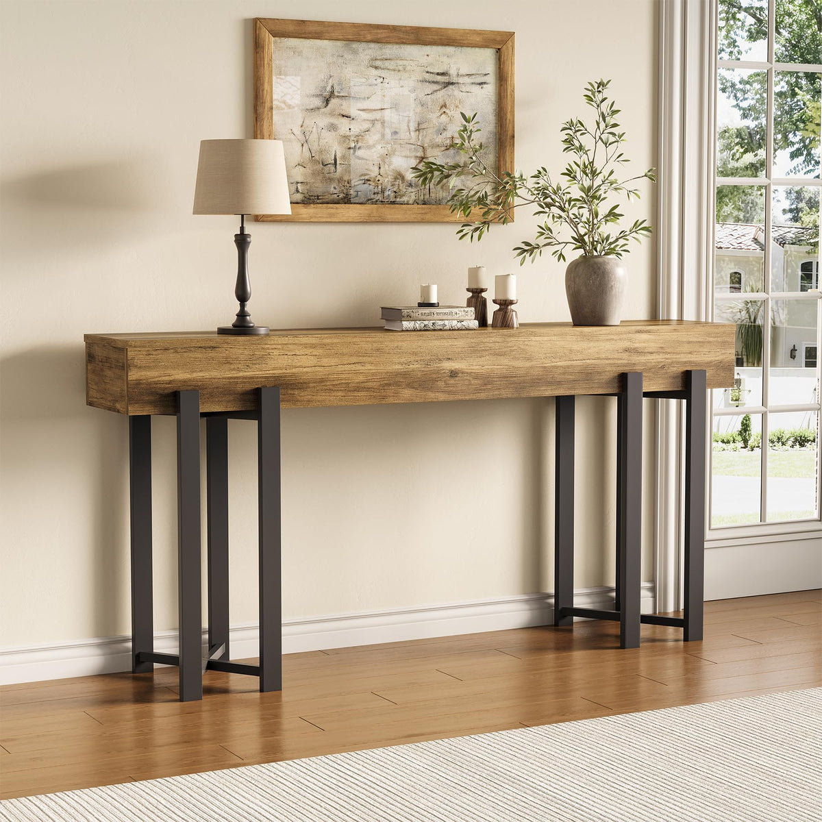 63 Inch Console Table for Entryway