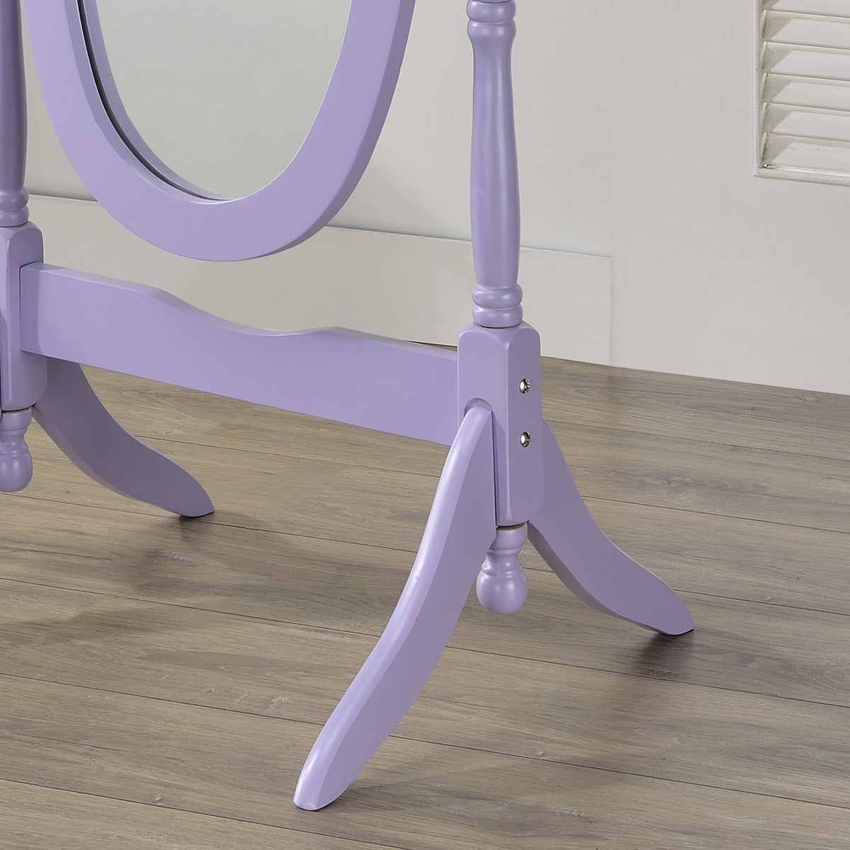 Traditional Queen Anna Style Wood Floor Cheval Mirror