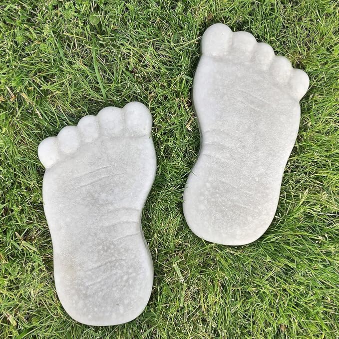 AUTUMN Footprint Stepping Stone Mold, Concrete Cement Mold, DIY feet Walkway Stepping Stones, Footprints for Garden, Garden Decor Mold
