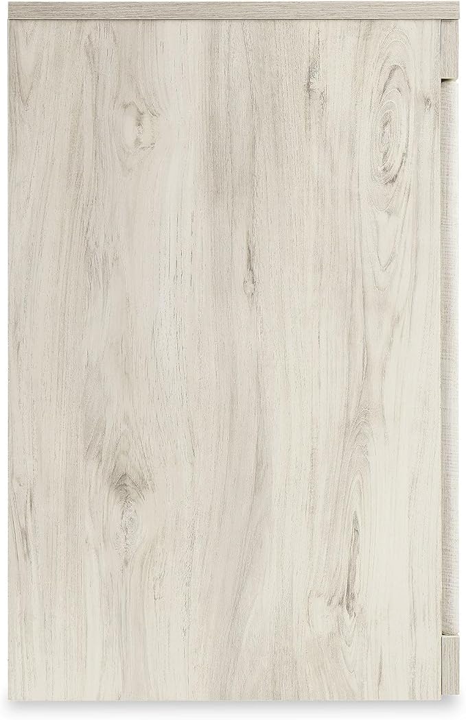 Signature Design by Ashley Bellaby Farmhouse 4-Piece Entertainment Center for TVs up to 69" with Electric Fireplace, Whitewash