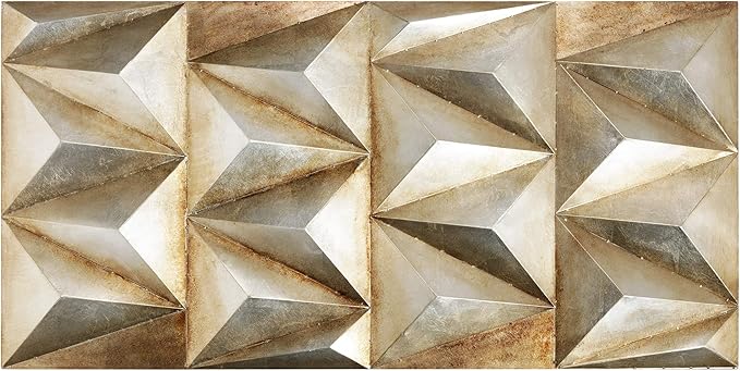 Empire Art Direct Steel 3D Iron Wall Art, Mixed Media Hand Painted Wall Sculpture,Ready to Hang, Living Room, Bedroom,Glod