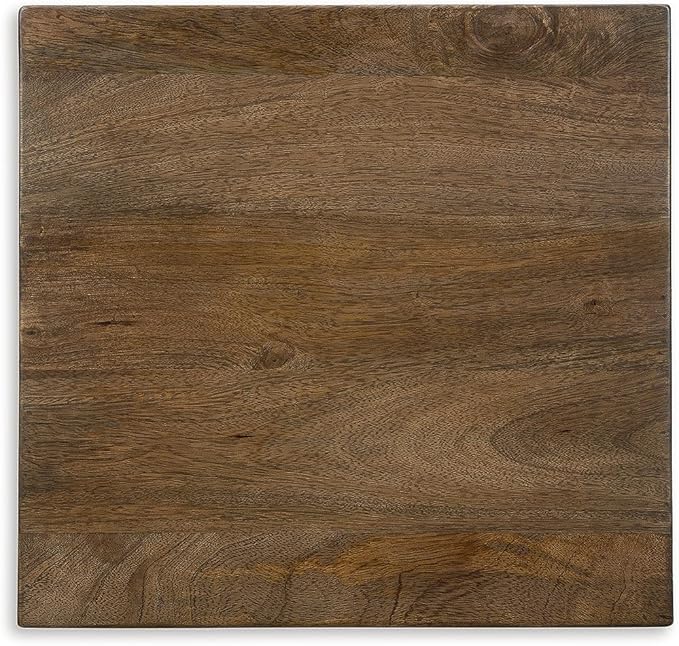 Signature Design by Ashley Trailbend Eclectic Accent End Table, Brown & Gunmetal