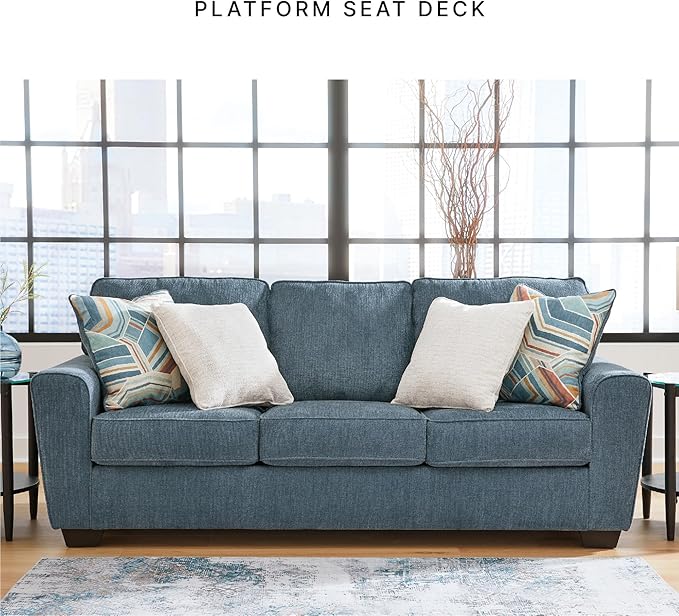 Signature Design by Ashley Cashton Casual Sofa for Living Room, Blue