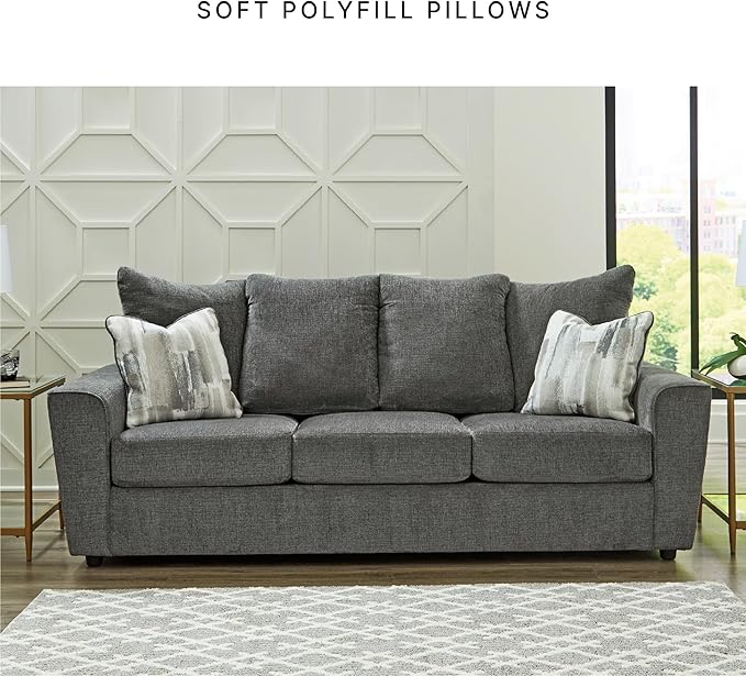 Signature Design by Ashley Stairatt Casual Sofa with Flared Arms, Gray