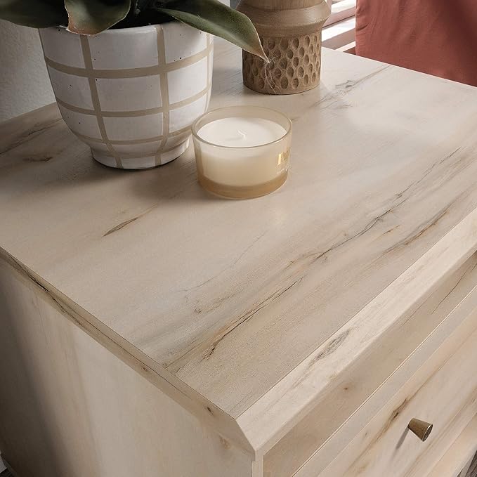 Sauder Willow Place 1-Drawer Night Stand with Open Shelf Storage, Pacific Maple Finish