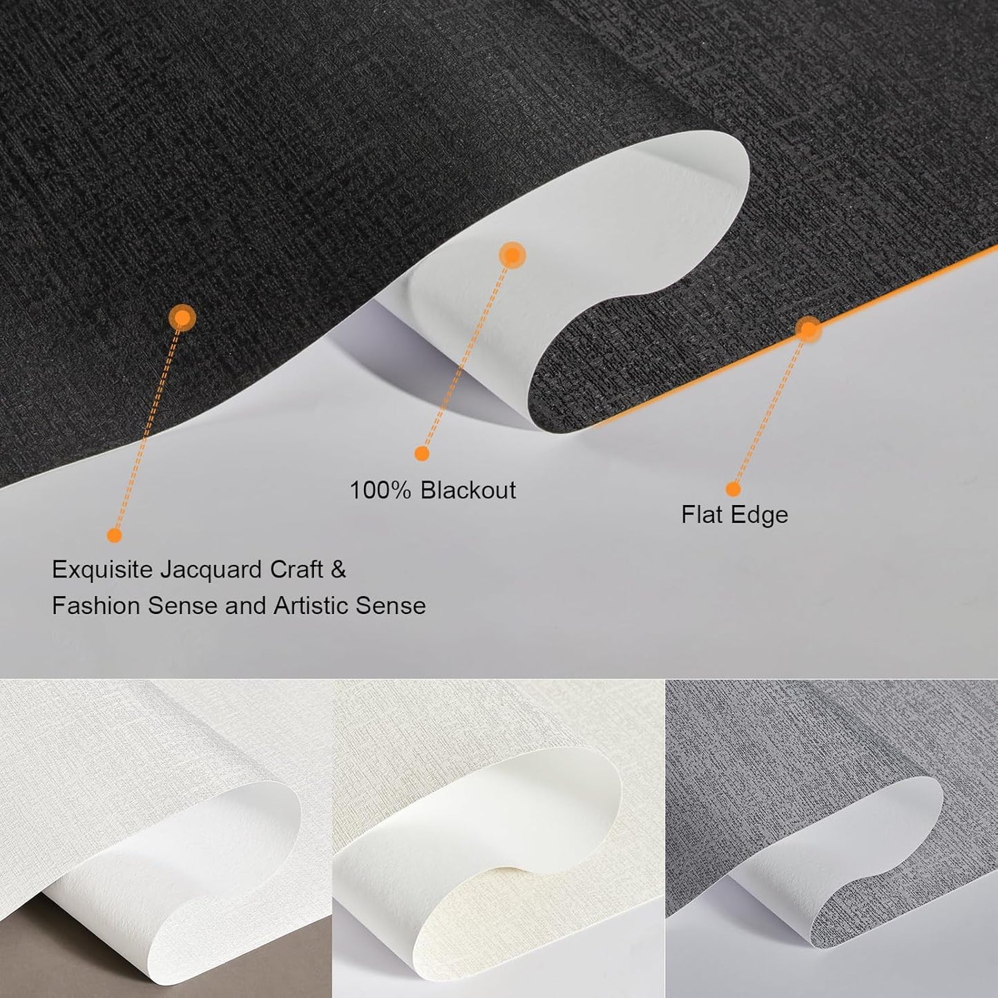 Persilux Free-Stop Cordless Blinds for Indoor Windows with Cover, Window Shades Blackout Roller Blinds, Thermal Insulated Fabric UV Protection for Kitchen, Office, Living Room, Black(84" W x 84" H)