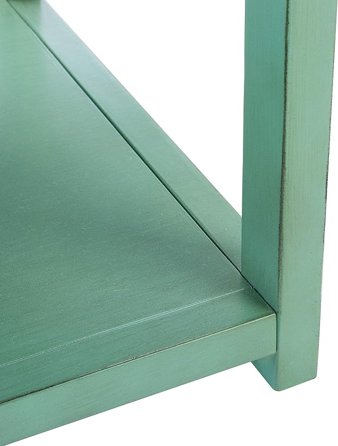 SAFAVIEH Home Collection – Yudi Turquoise Nightstand with Drawer & Shelf, Contemporary Accent Storage Table, Fully Assembled (NST9201C)