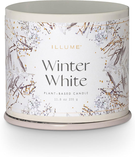ILLUME Vanity Tin Candle, Winter White, Signature 11.8 oz.