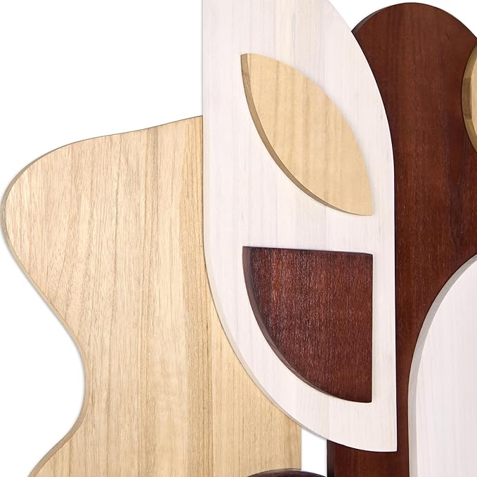 Empire Art Direct "Sands Serenade I" Handmade Dimensional Solid Paulownia Wood Abstracts Wall Art, Ready to Hang, Living Room, Bedroom & Office, 40" x 30"x 1.42"