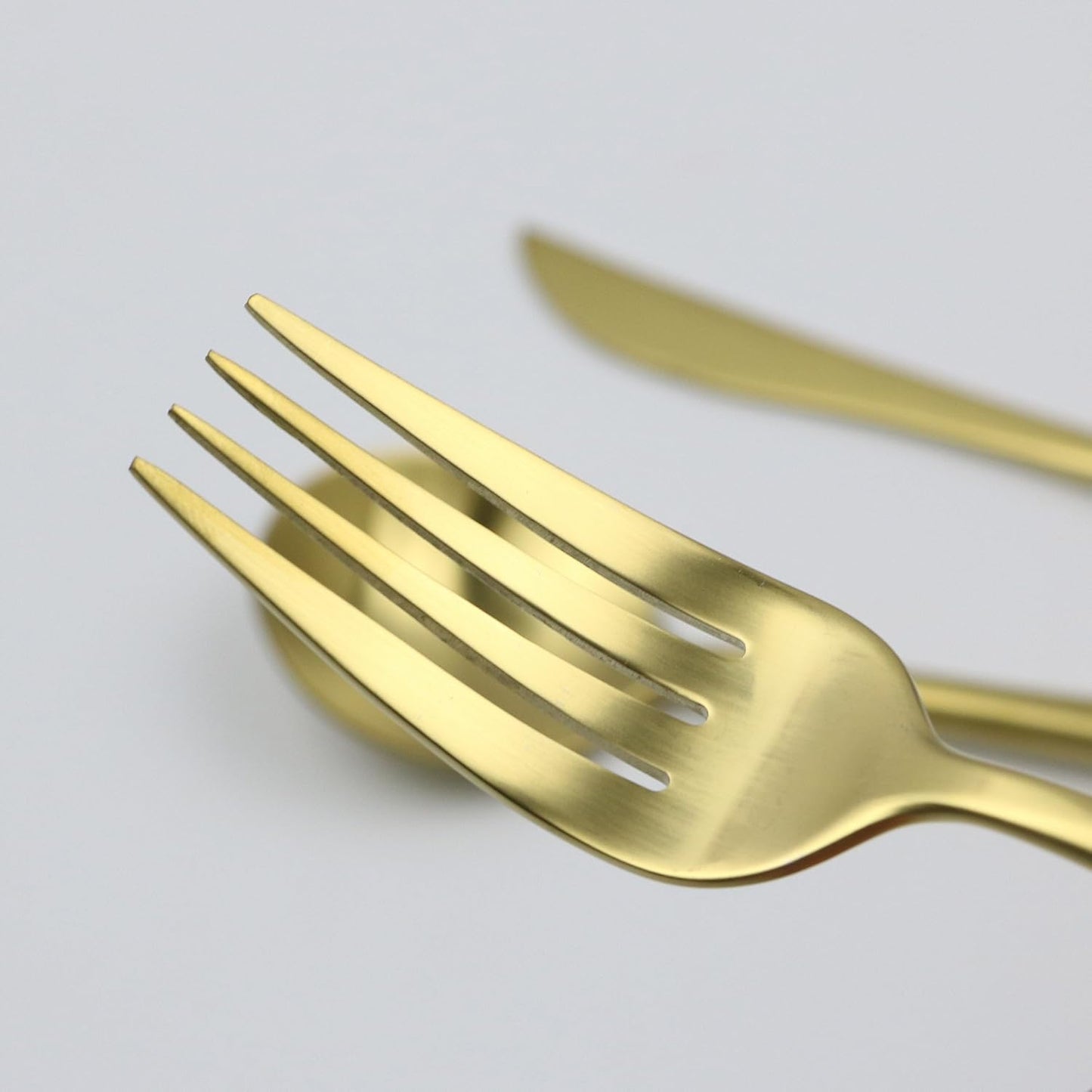 20-Pieces Luxury Gold 18/10 Stainless Steel Flatware Set, Matte Finish, Service for 4