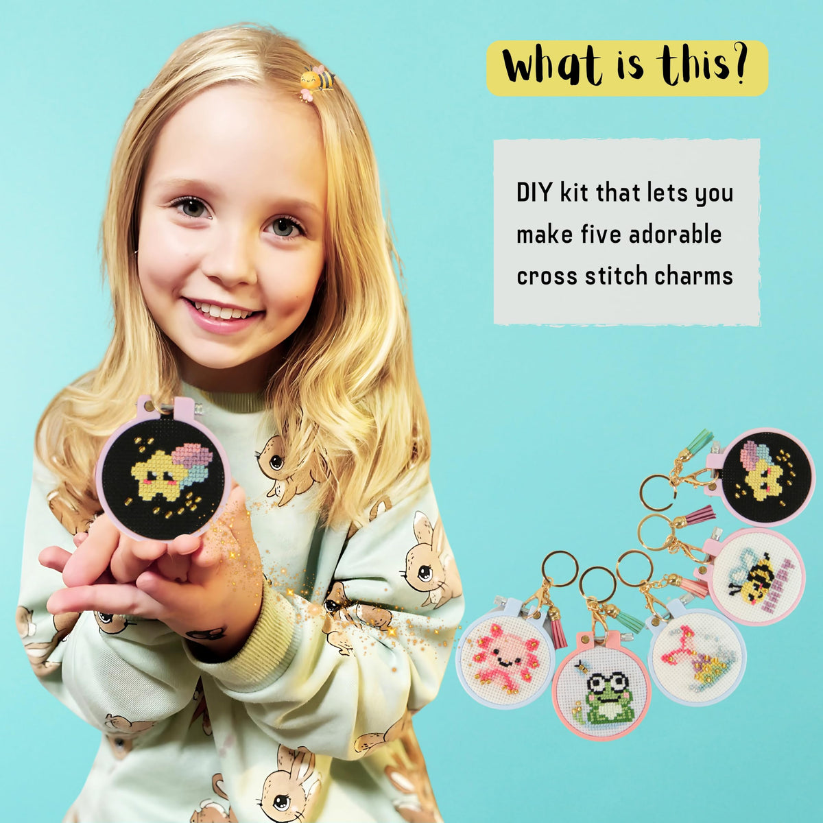 Embroidery Kit for Kids Cross Stitch Kits for Beginners Needlepoint