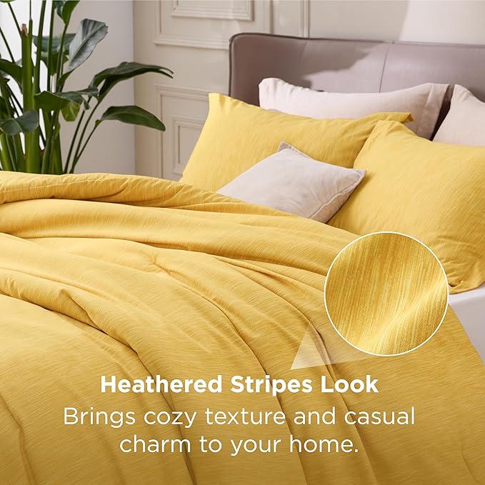 Bedsure Full Comforter Set - Dark Red Soft Bedding for All Seasons, Cationic Dyed Bed Set, 3 Pieces, 1 Full Size Comforter (82"x86") and 2 Pillow Shams (20"x26"+2")