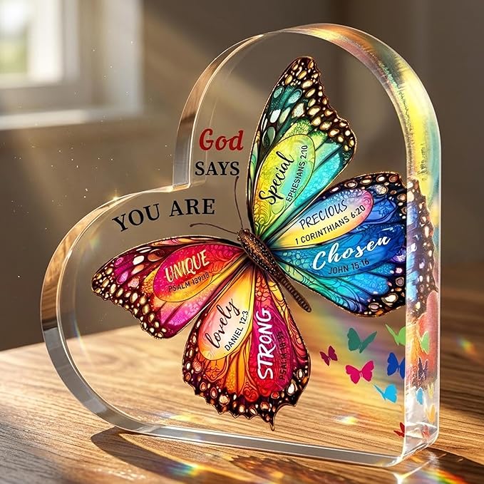 Mothers day Mom Gifts - Christian Gifts for Women Birthday, Butterfly Gifts for Womenn, Friends, Mom, Sister, Girl, Coworker, spiritual gifts, Religious Gift for Women Girls