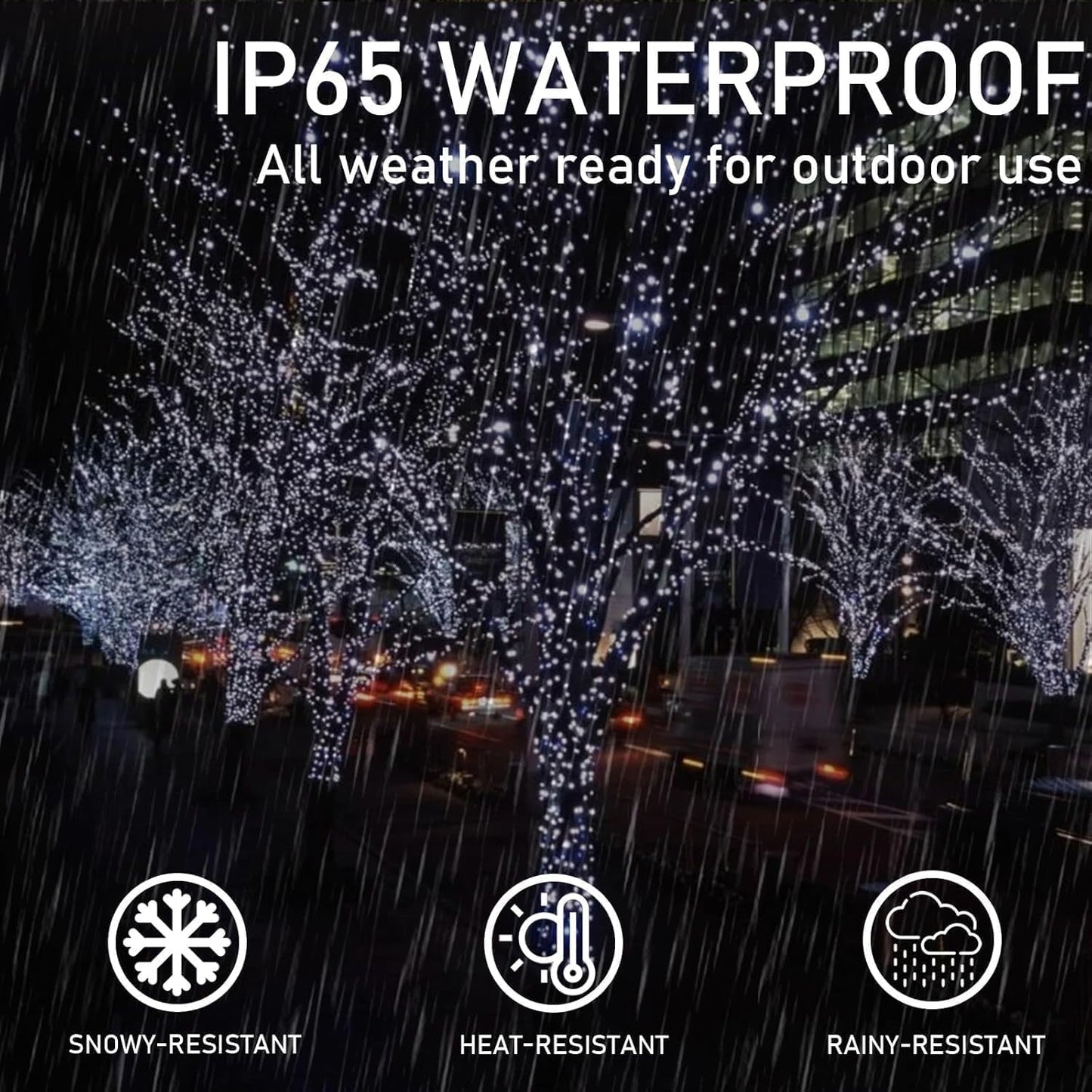 Solar String Lights Outdoor Waterproof 2PK 200LED 66FT Twinkle Lights Auto On/Off Solar Powered LED Fairy Light Green Wire with 8 Modes for Christmas Tree Party Wedding Garden Decoration (Cool White)