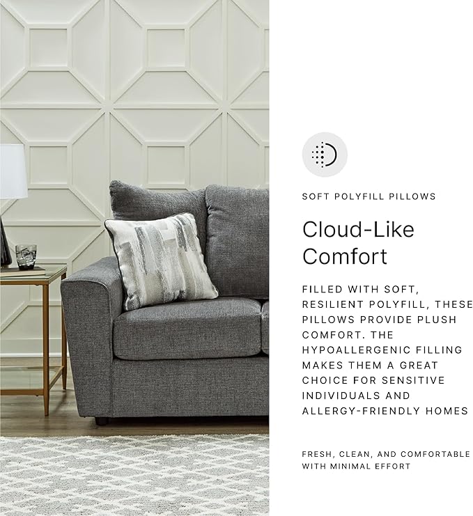 Signature Design by Ashley Stairatt Casual Loveseat with Flared Arms, Gray