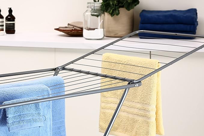 Metaltex Clothes Drying Rack Capri 20 m Grey