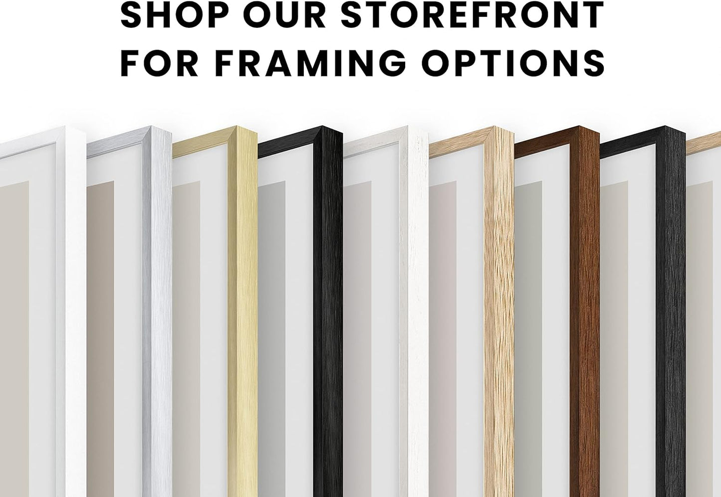 HAUS AND HUES White Square Frames Set of 9-8x8